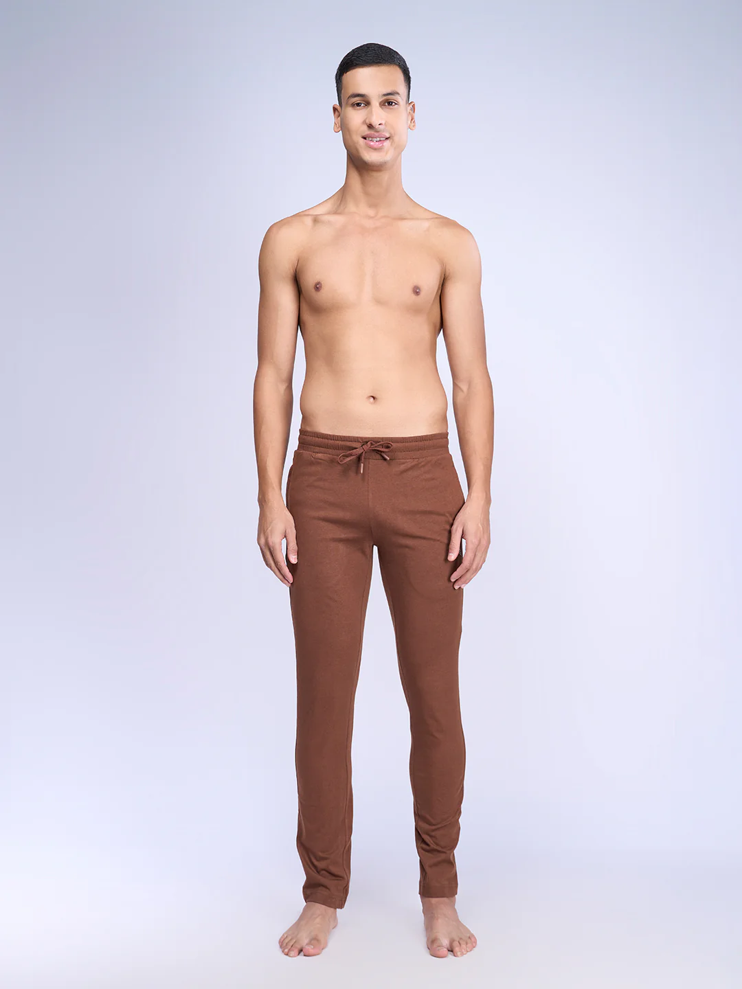 Cotton Rich Regular Fit Track Brown - Image 3