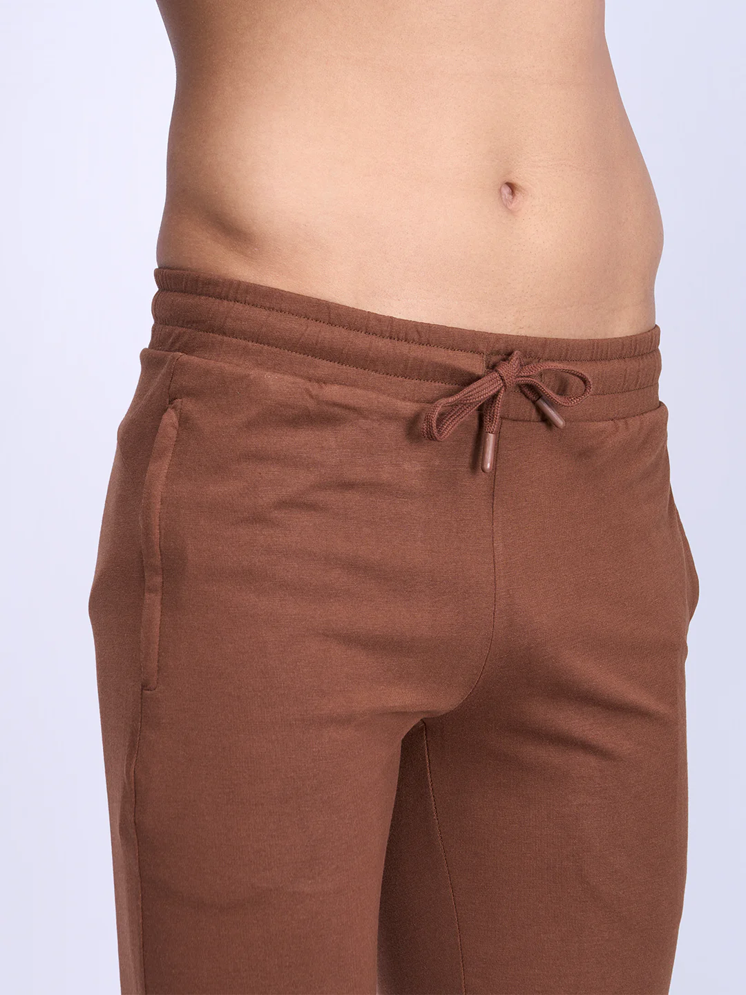 Cotton Rich Regular Fit Track Brown - Image 4