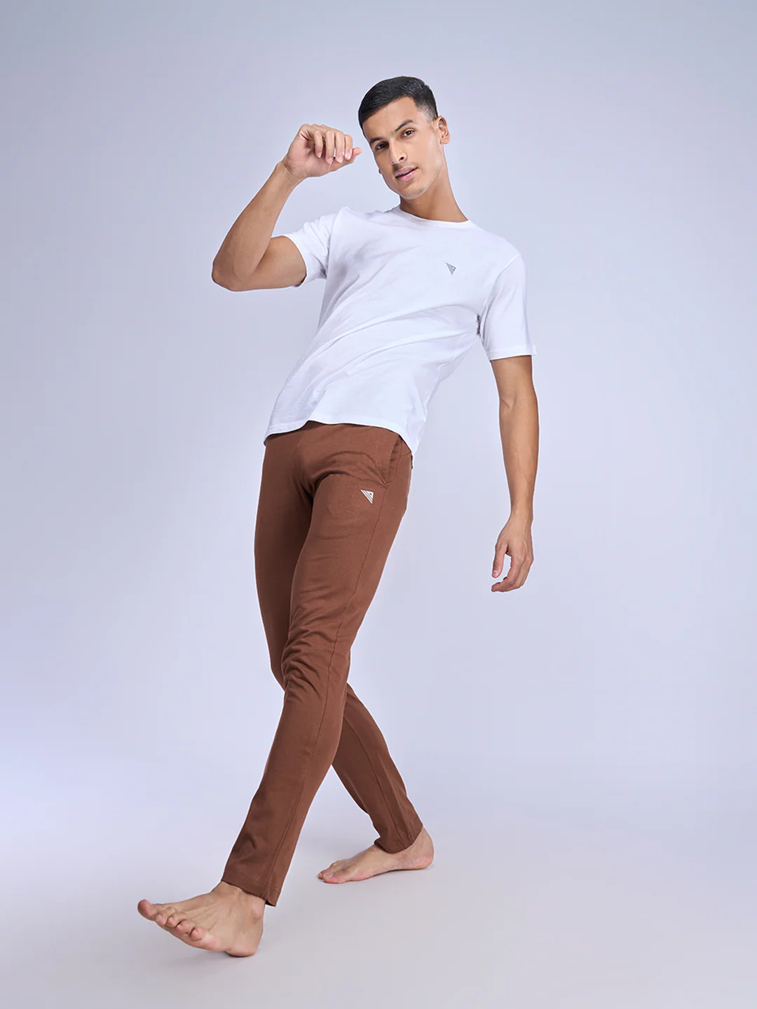 Cotton Rich Regular Fit Track Brown - Image 6