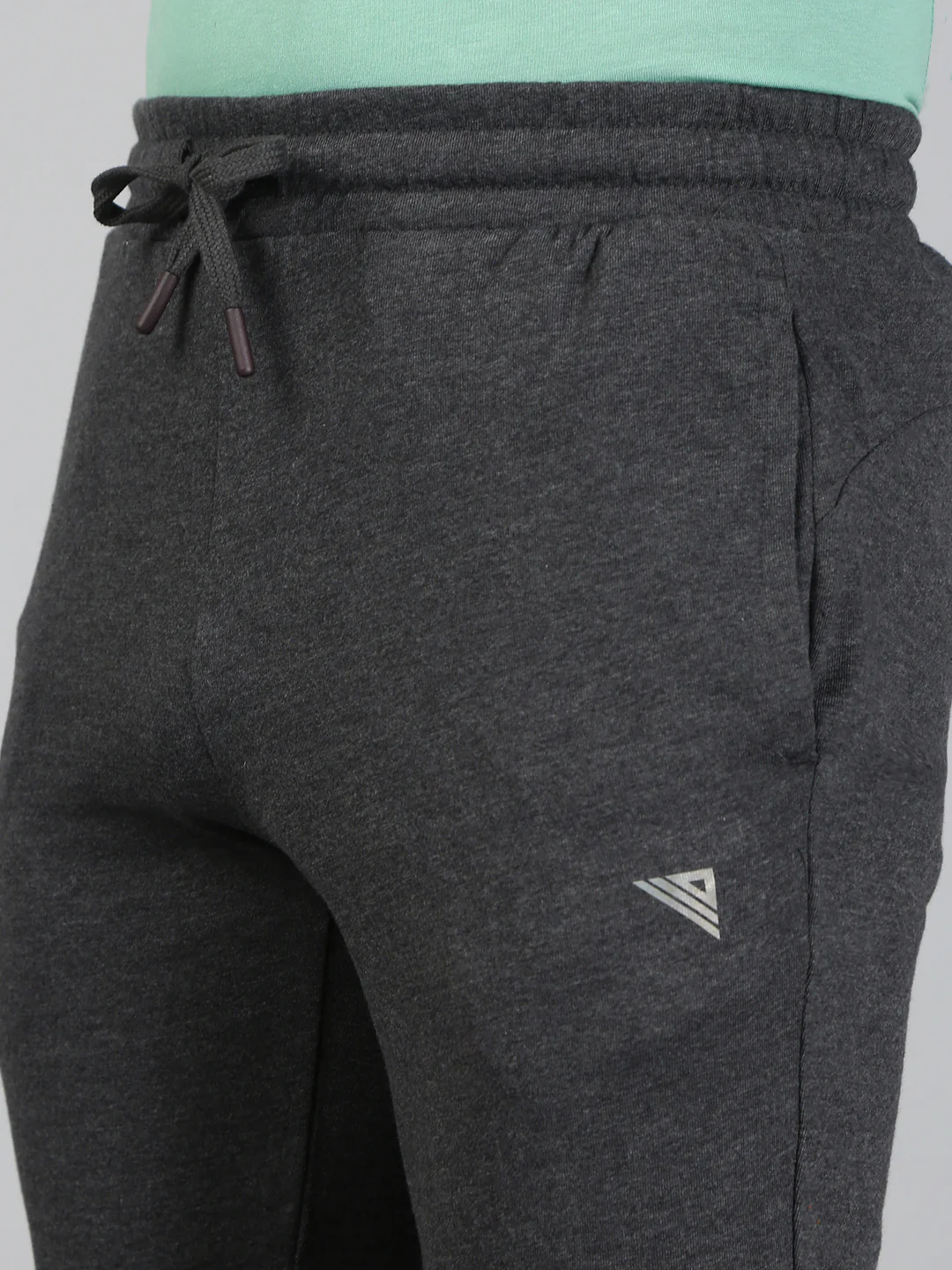 Cotton Rich Regular Fit Track Charcoal Melange - Image 4