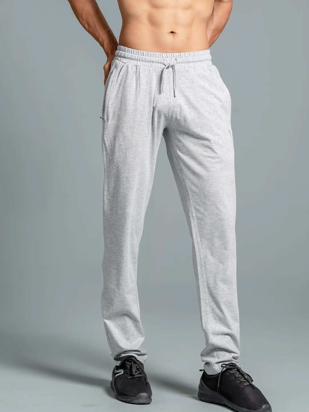 Cotton Rich Regular Fit Track Grey Melange
