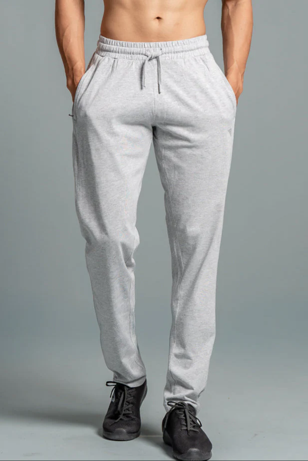 Cotton Rich Regular Fit Track Grey Melange - Image 4