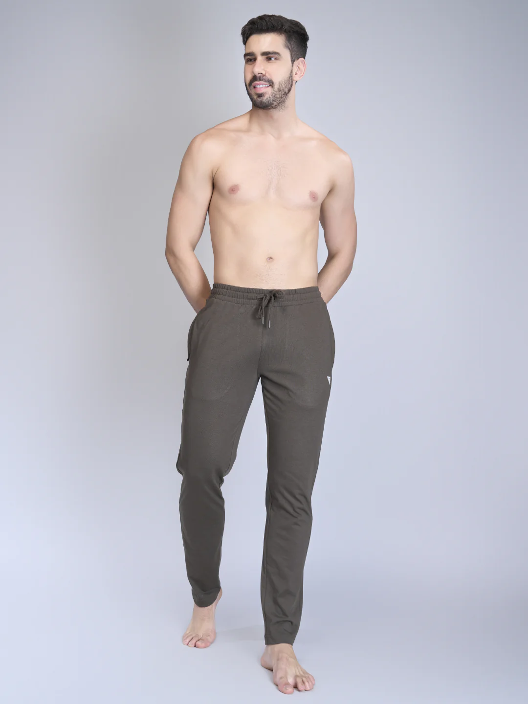 Cotton Rich Regular Fit Track Olive Green - Image 7