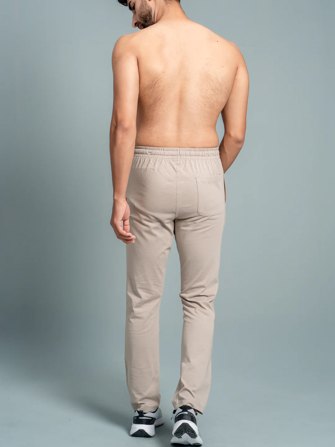 Cotton Rich Regular Fit Track Pant Beige - Image 5