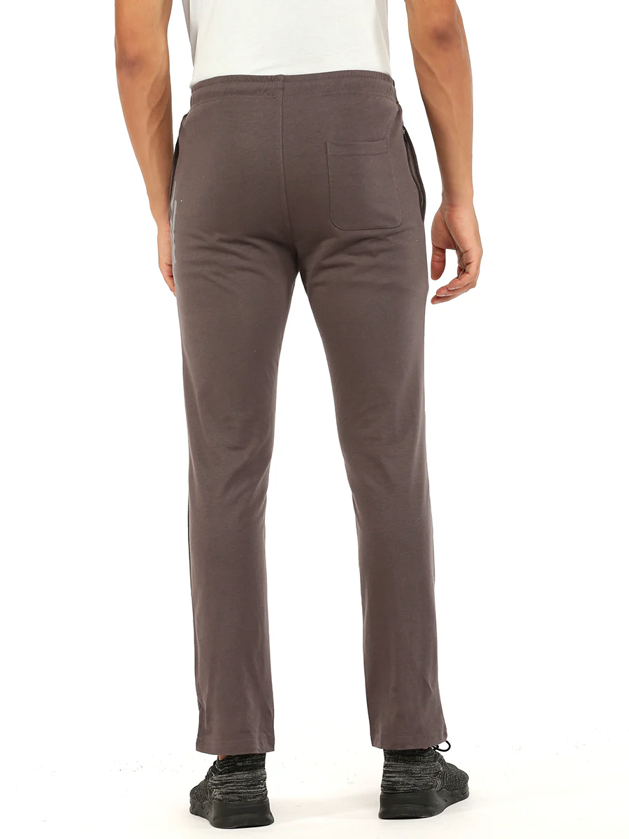 Cotton Rich Regular Fit Track Pant Dark Grey - Image 4