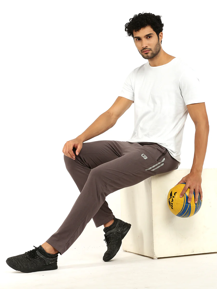 Cotton Rich Regular Fit Track Pant Dark Grey - Image 6
