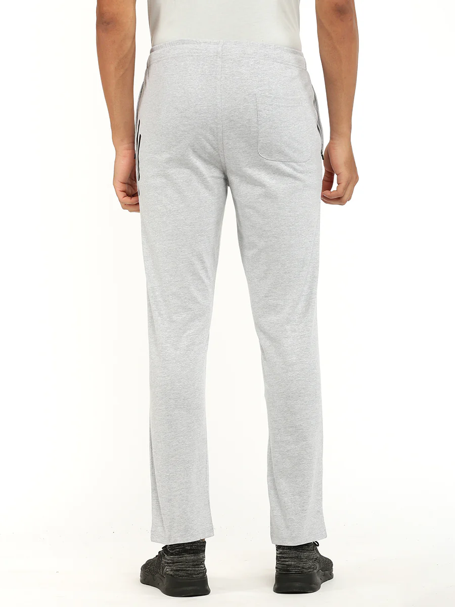 Cotton Rich Regular Fit Track Pant Grey Melange - Image 6