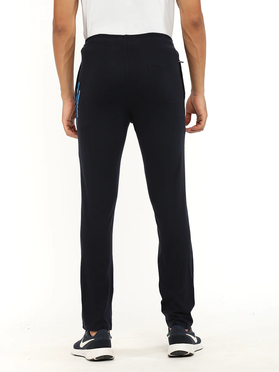 Cotton Rich Regular Fit Track Pant Navy - Image 4