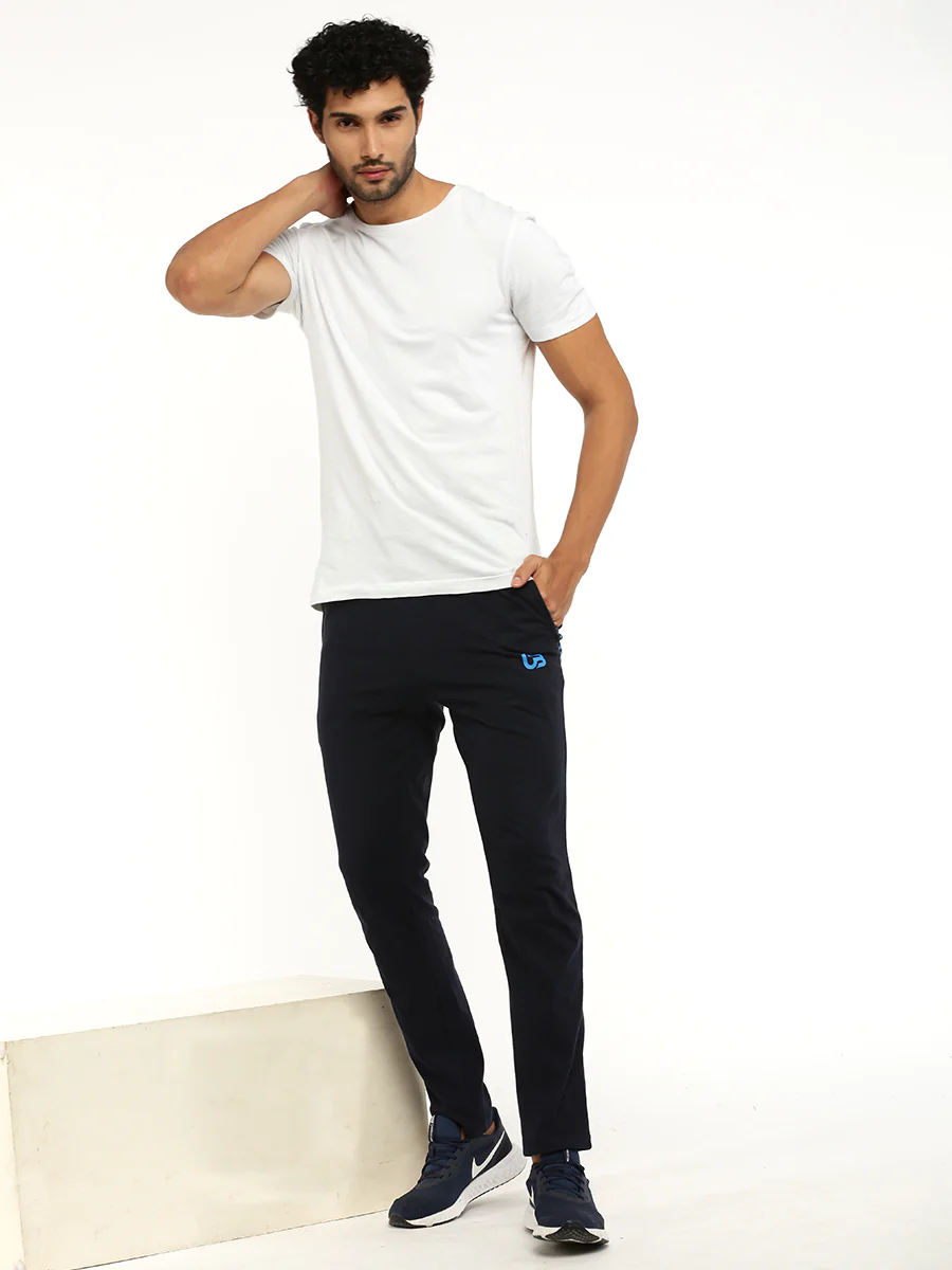 Cotton Rich Regular Fit Track Pant Navy - Image 5