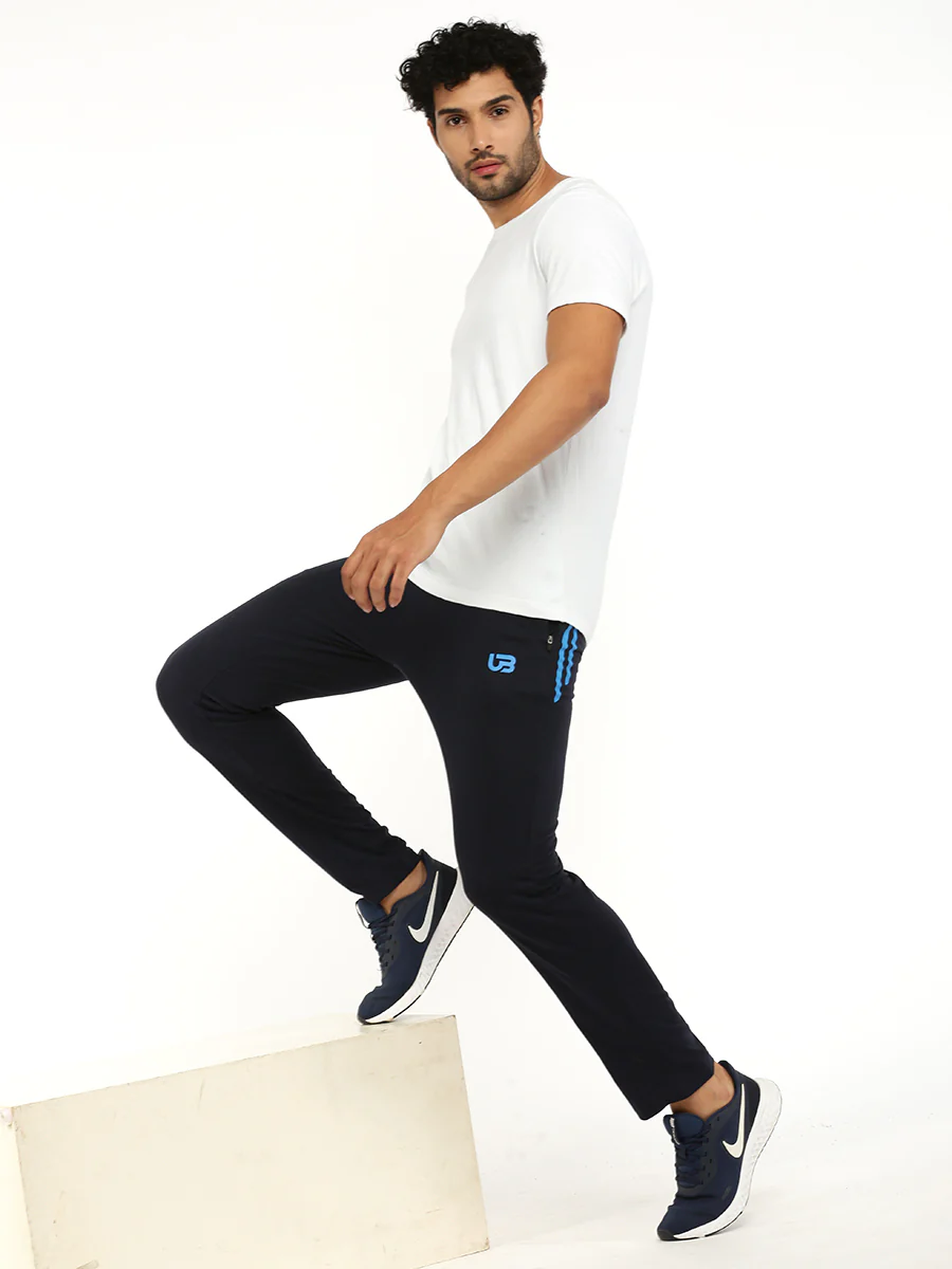 Cotton Rich Regular Fit Track Pant Navy - Image 6