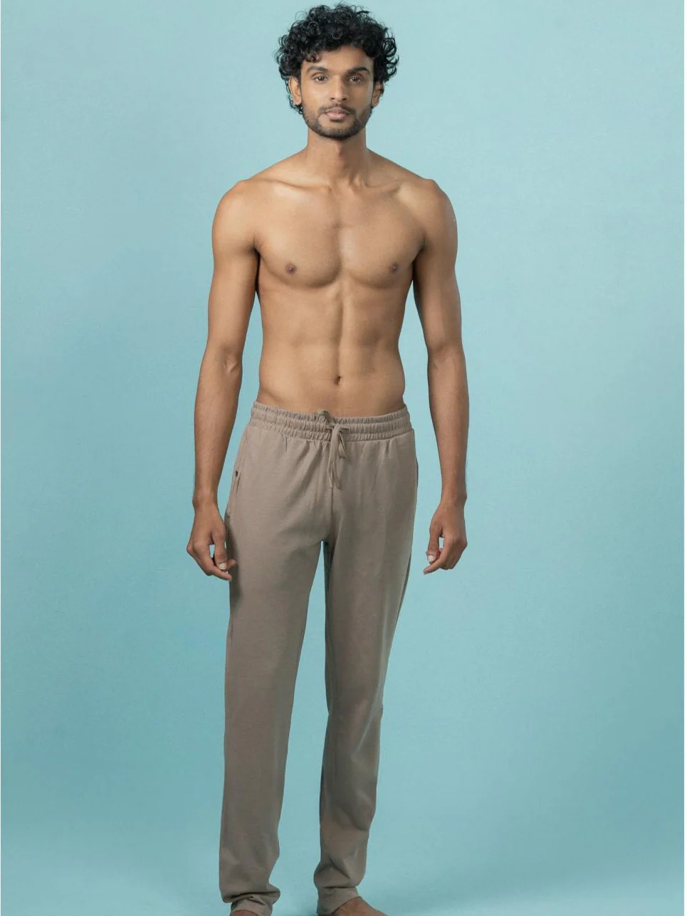 Cotton Rich Regular Fit Track Taupe Brown - Image 3