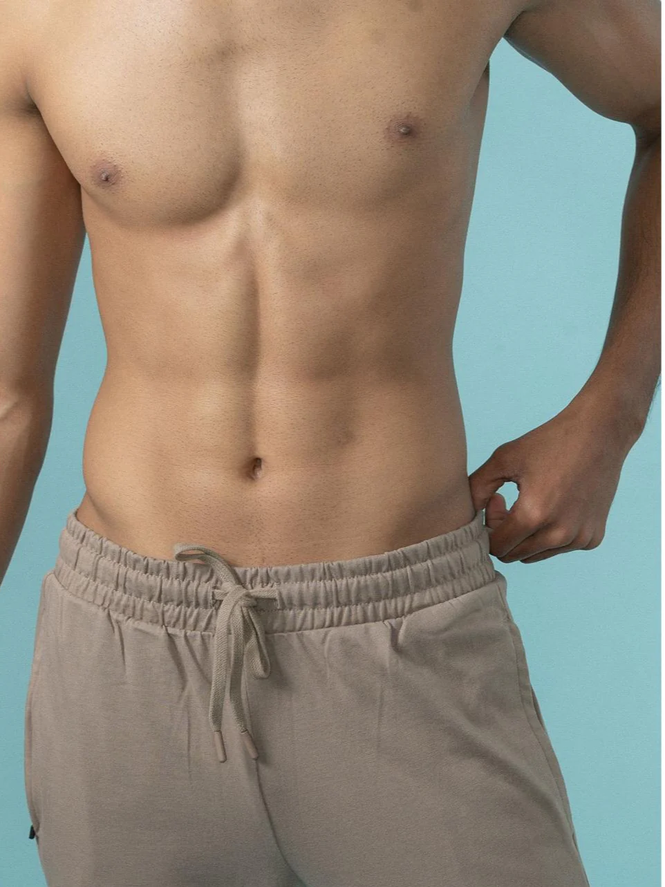 Cotton Rich Regular Fit Track Taupe Brown - Image 4