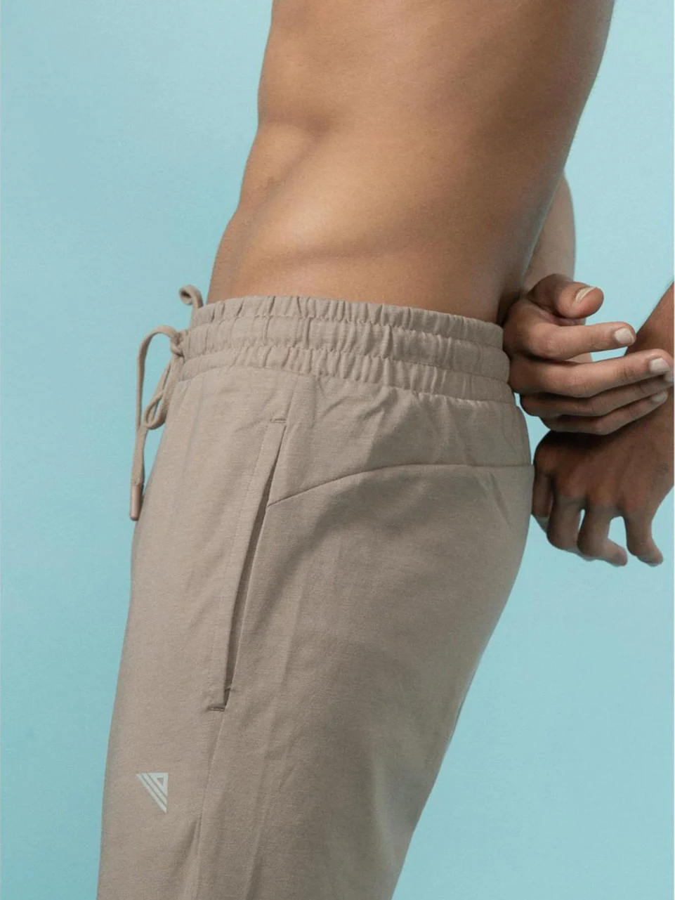 Cotton Rich Regular Fit Track Taupe Brown - Image 5