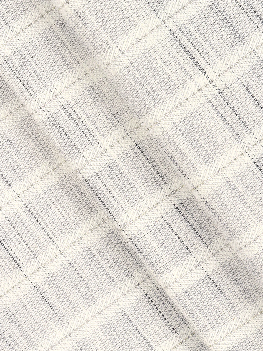 Cotton Rich Self Design Shirt Fabric Blue HI-Tech - Image 2