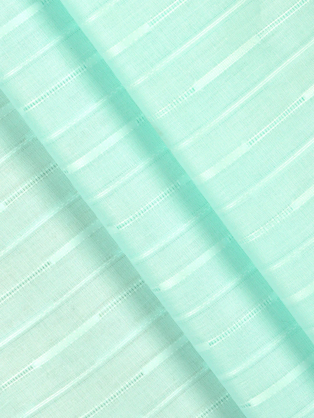 Cotton Rich Self Design Shirt Fabric Blue HI-Tech - Image 2