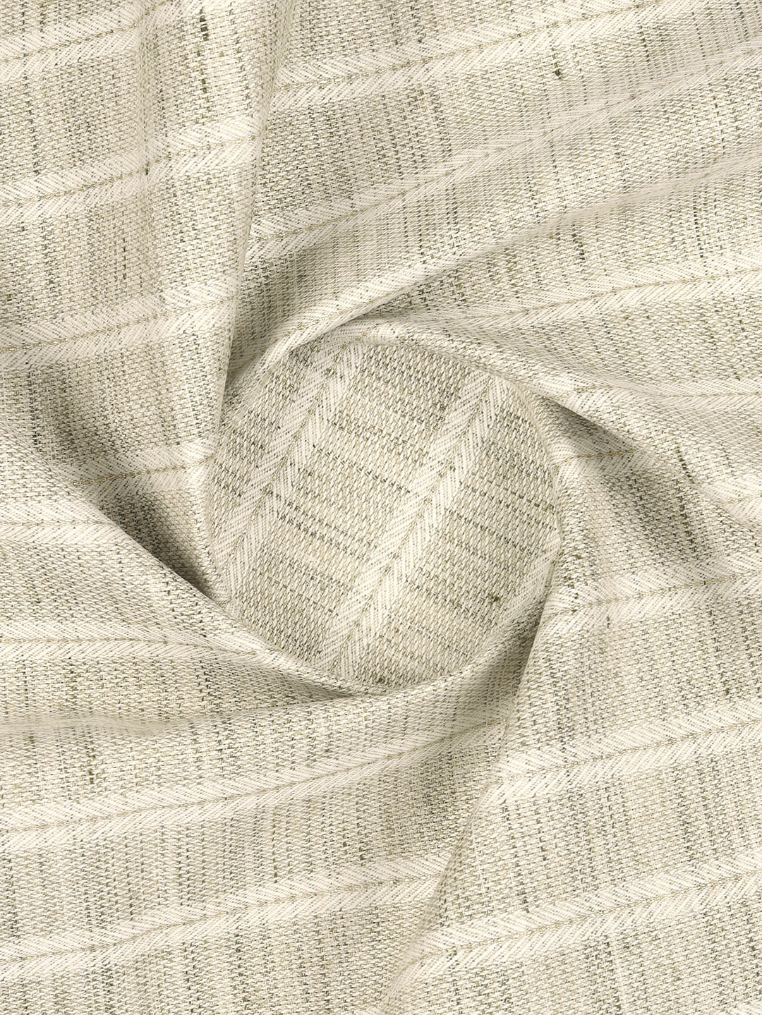 Cotton Rich Self Design Shirt Fabric Dark Green HI-Tech - Image 2