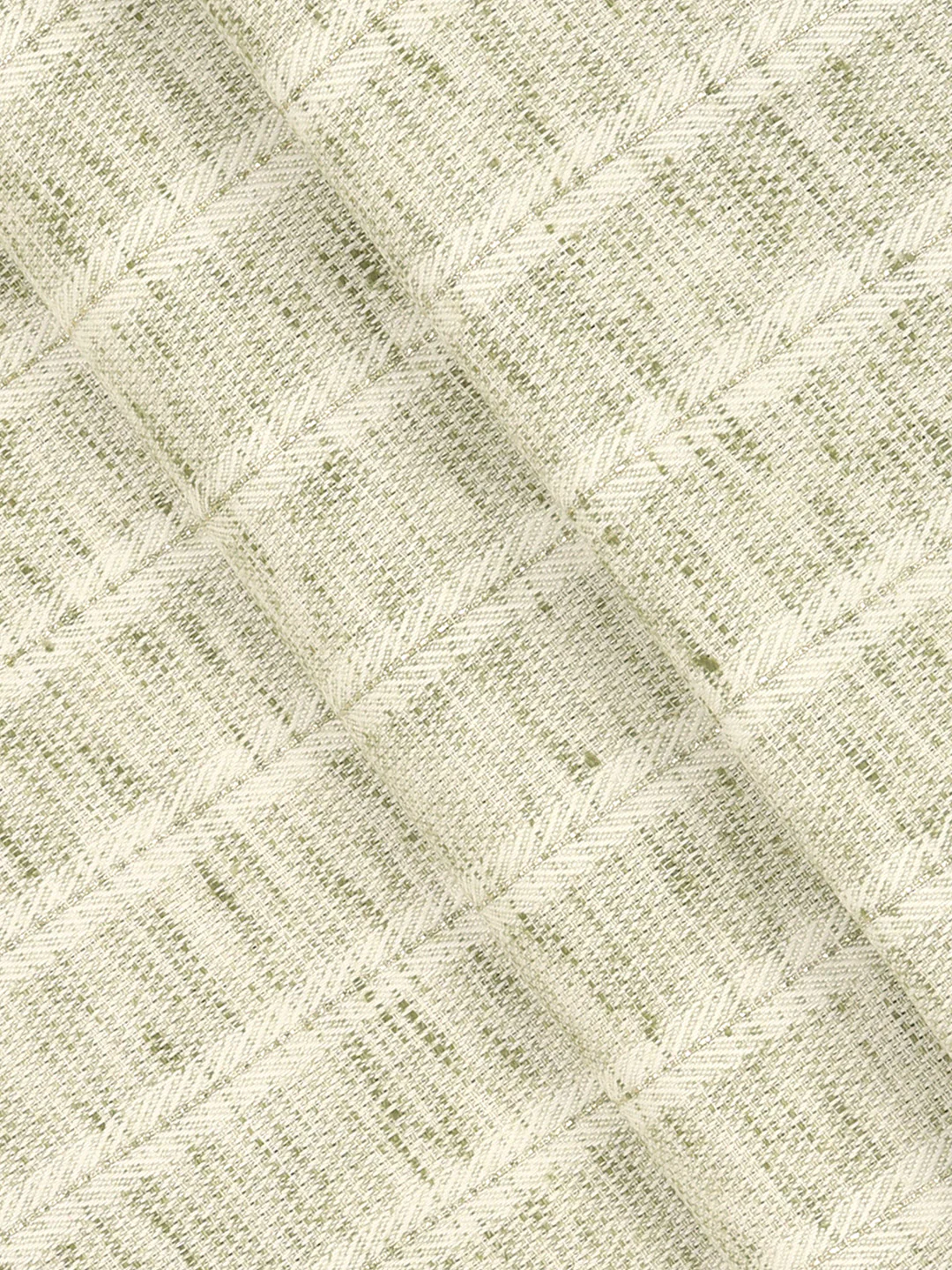 Cotton Rich Self Design Shirt Fabric Green HI-Tech - Image 2