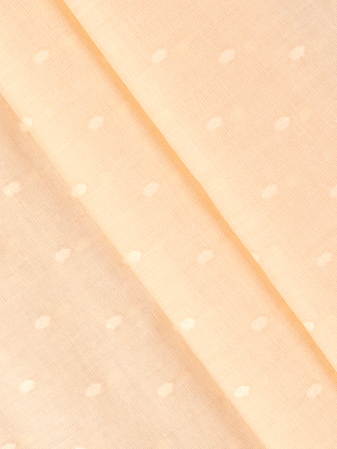 Cotton Rich Self Design Shirt Fabric Orange HI-Tech - Image 2