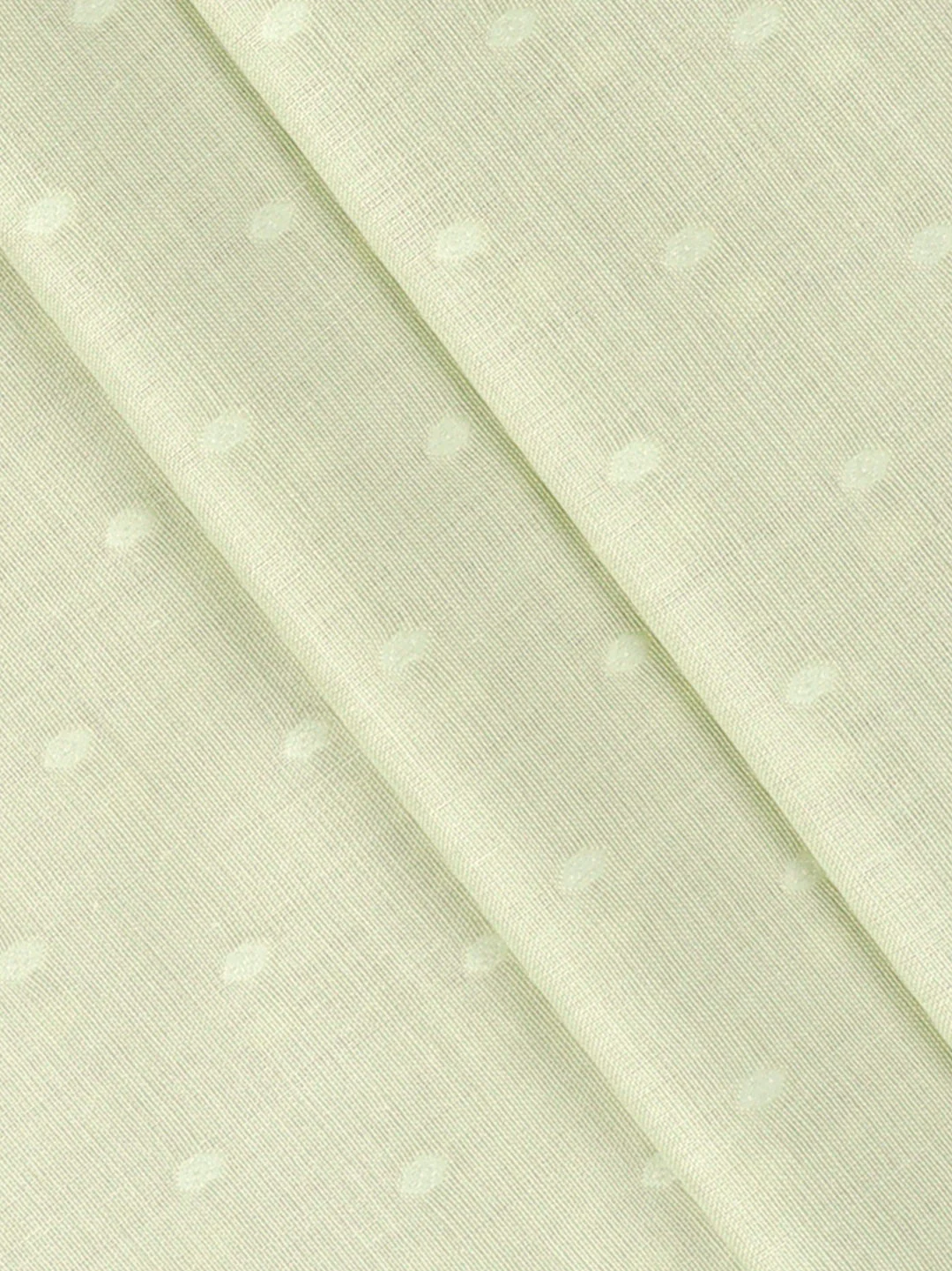Cotton Rich Self Design Shirt Fabric Pista Green HI-Tech - Image 2