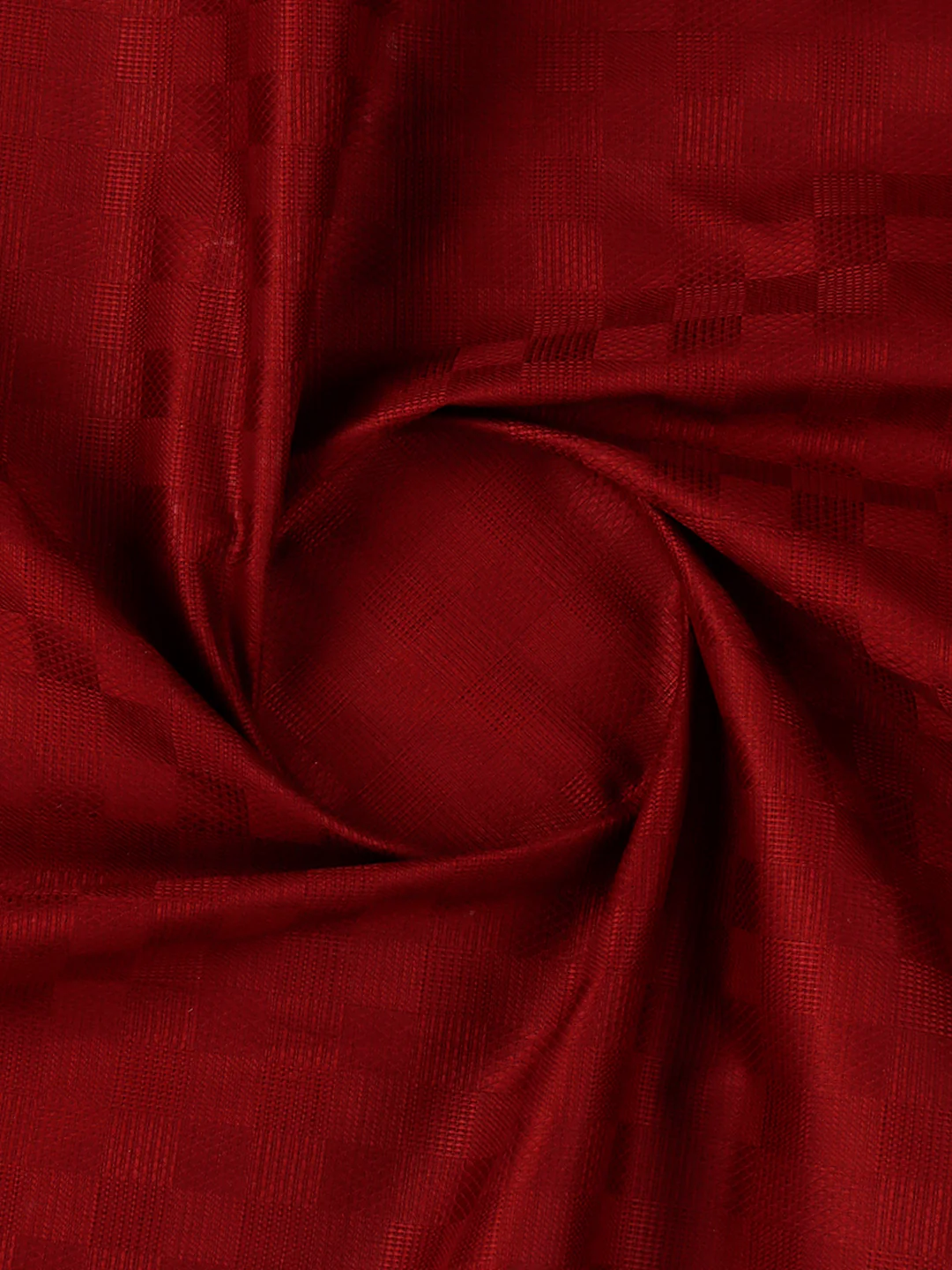 Cotton Rich Self Design Shirt Fabric Red HI-Tech