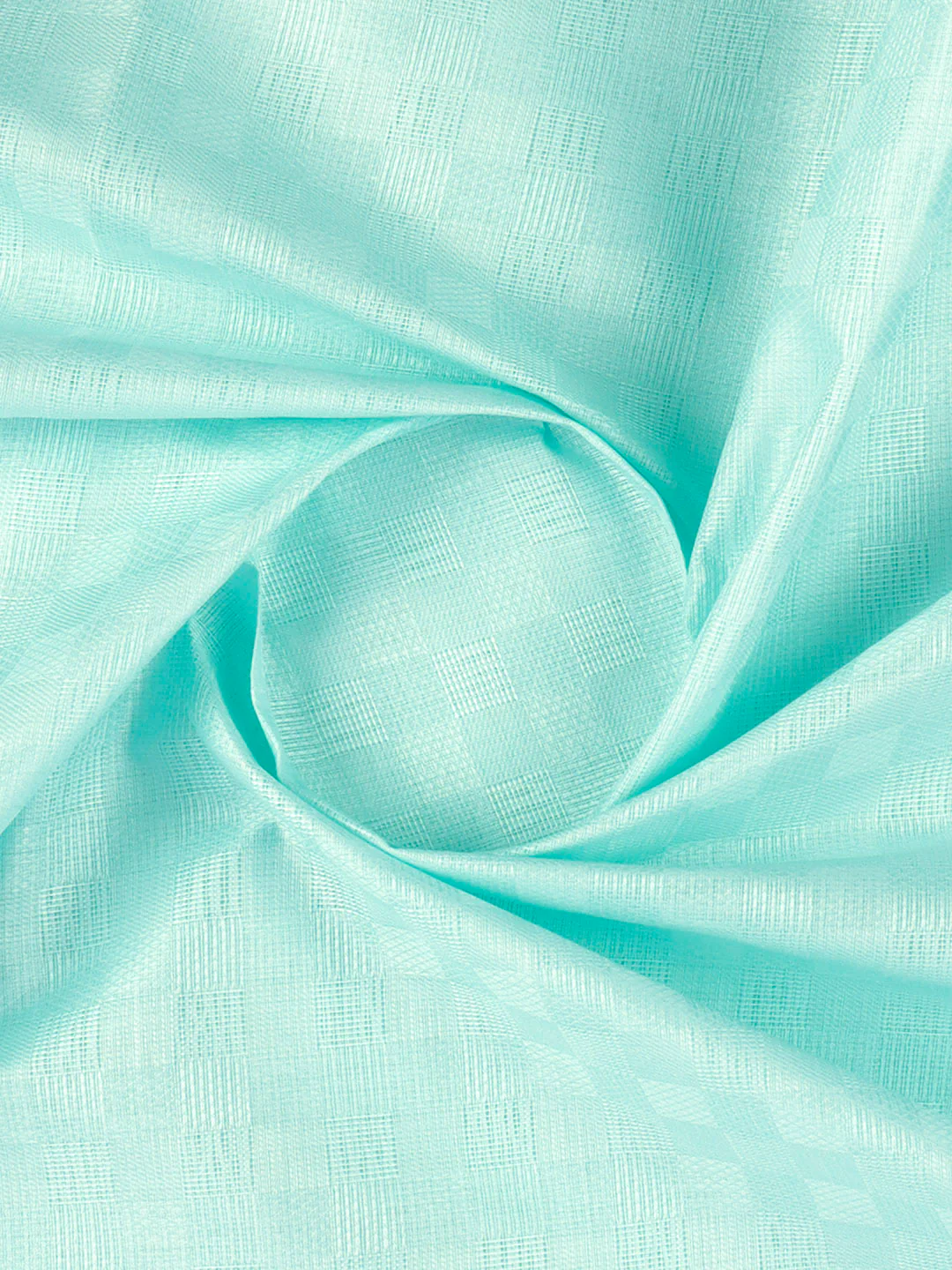 Cotton Rich Self Design Shirt Fabric Sky Blue HI-Tech
