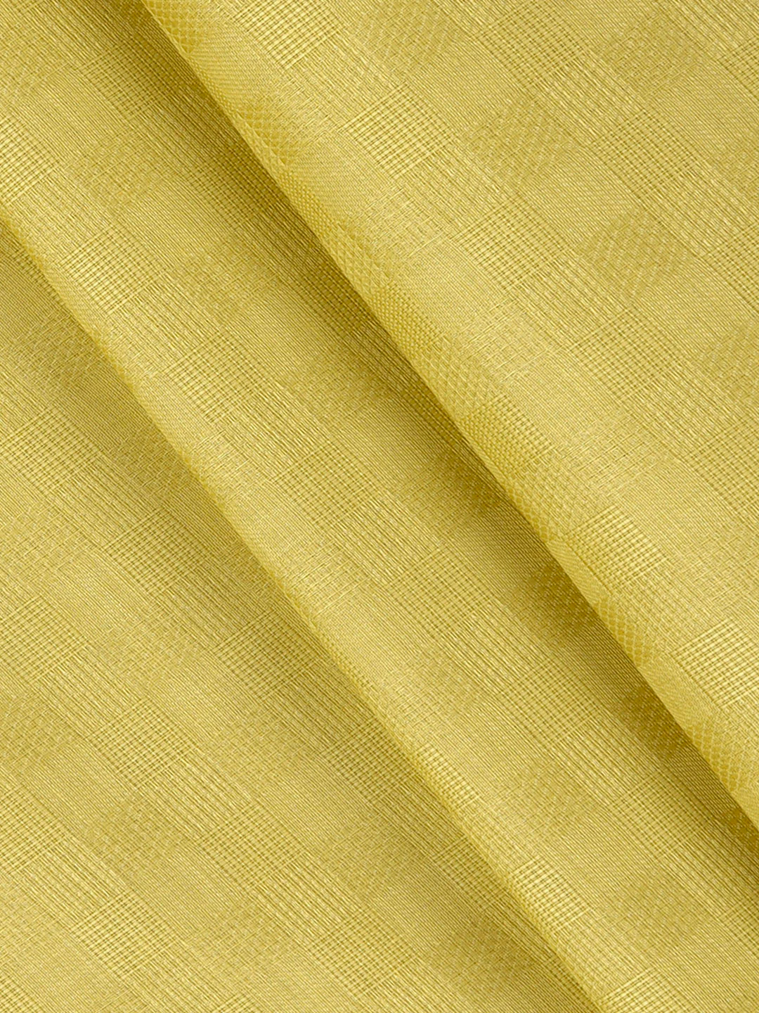 Cotton Rich Self Design Shirt Fabric Yellow HI-Tech - Image 2