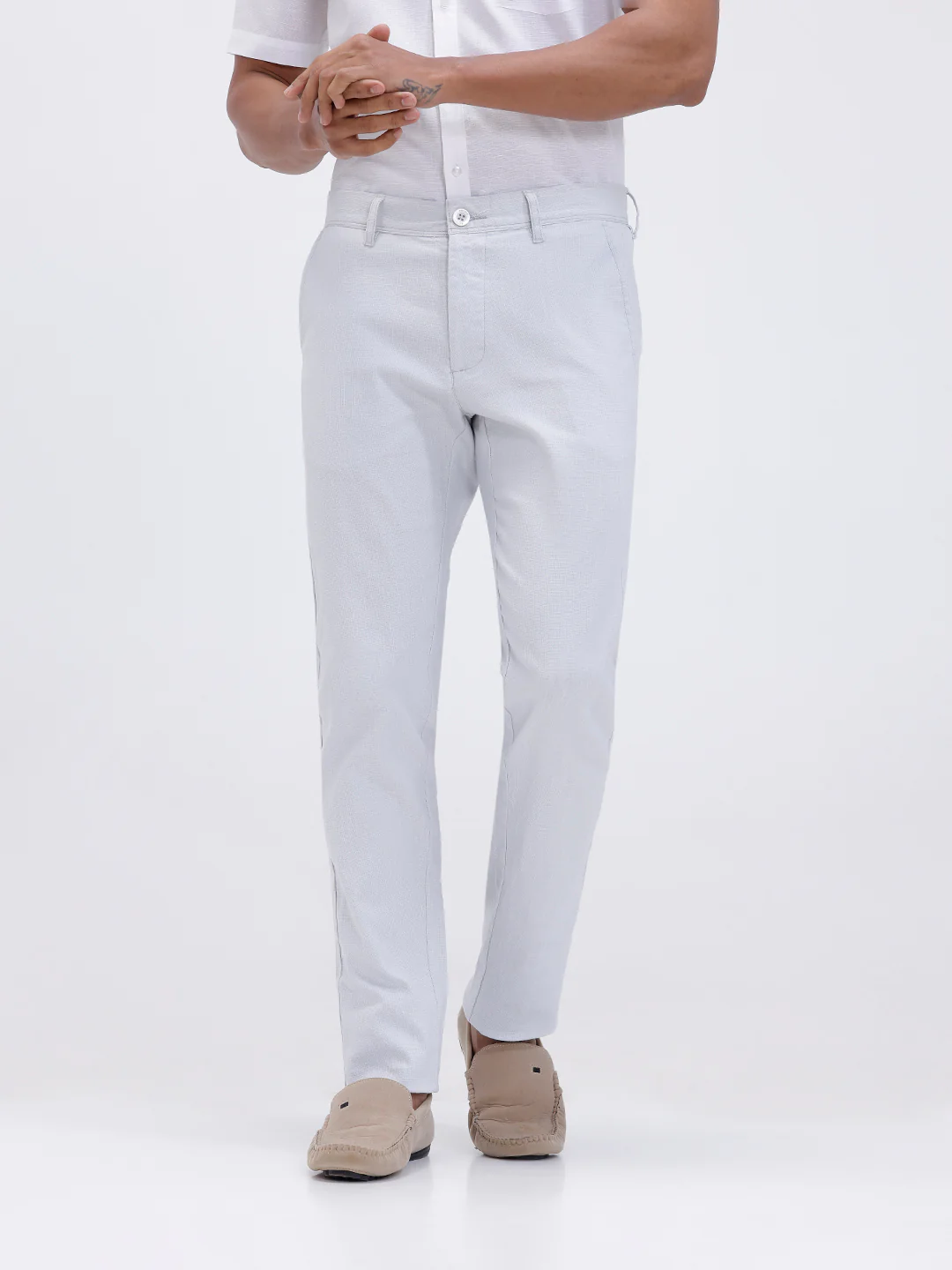 Cotton Rich Shirt and Linen Cotton Light Blue Trousers Combo TR15502 - Image 5