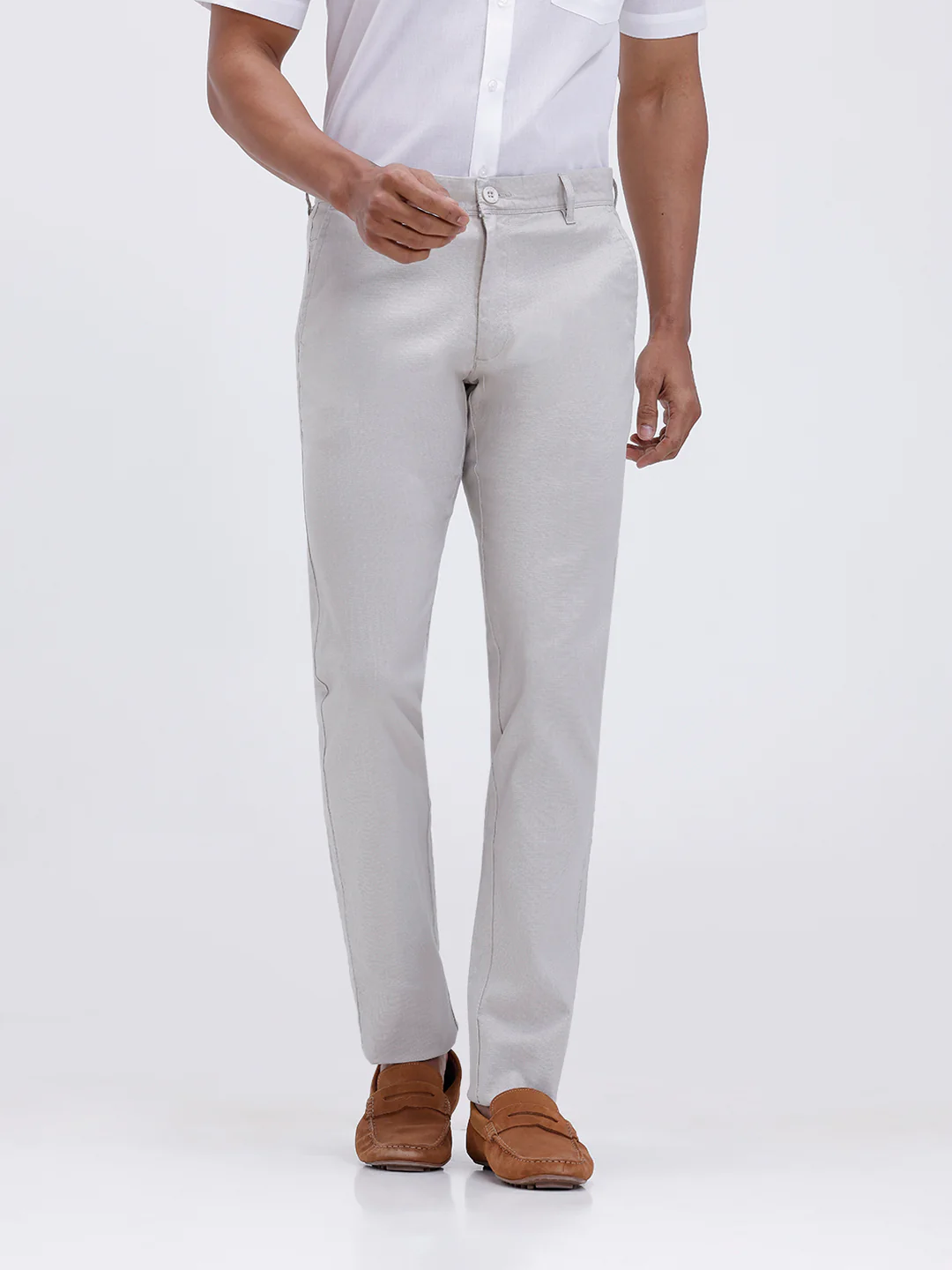 Cotton Rich Shirt and Linen Cotton Off White Trousers Combo TR15503 - Image 5