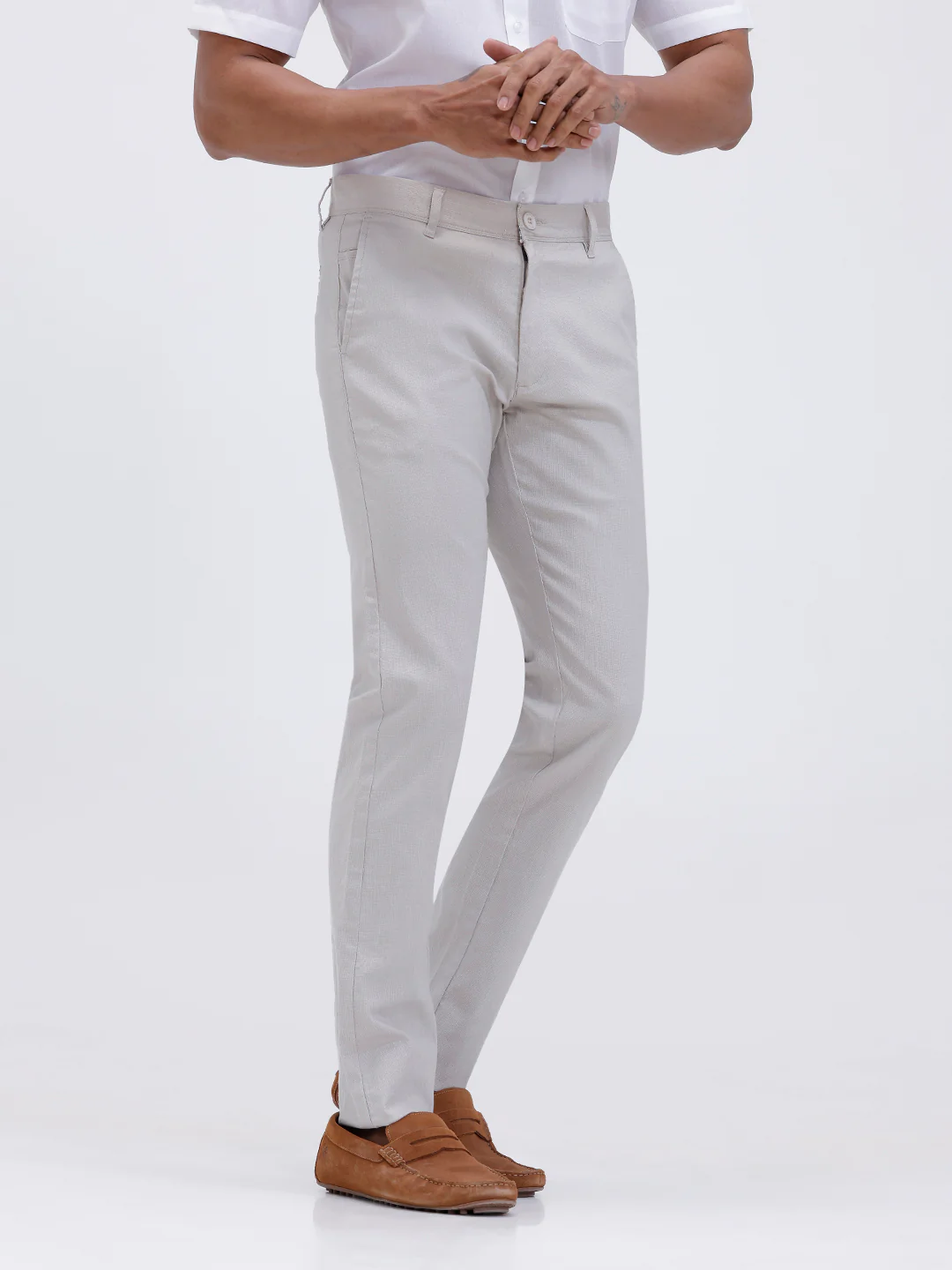 Cotton Rich Shirt and Linen Cotton Off White Trousers Combo TR15503 - Image 8
