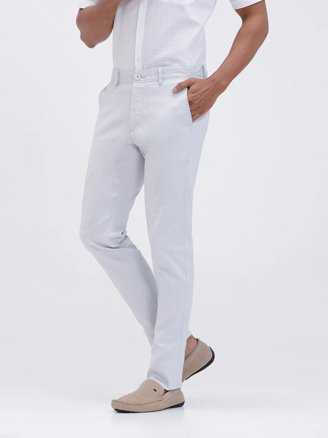 Cotton Shirt and Linen Cotton Light Blue Trousers Combo TR15502 - Image 7
