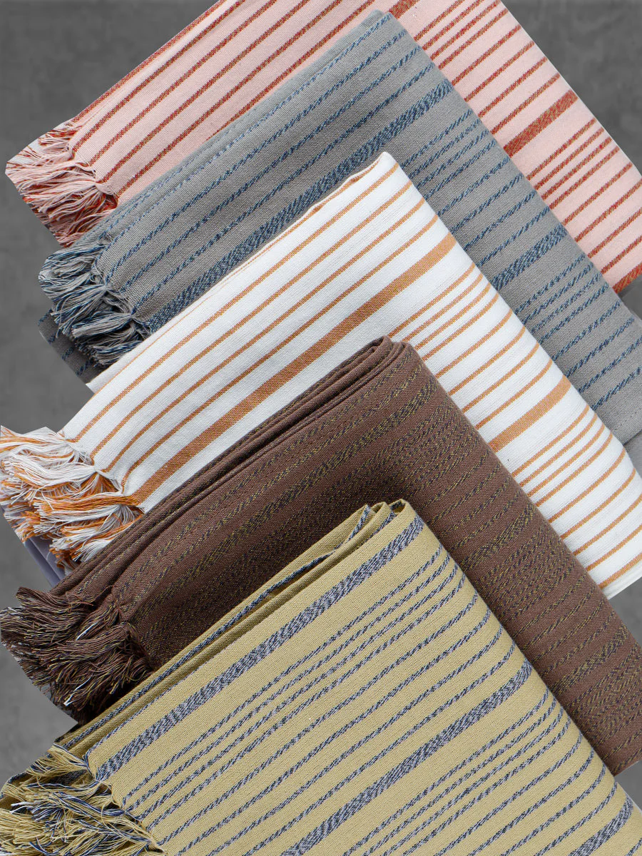 Cotton Stripe Bath Towel Family 1057 (Pack of 5) - Image 6