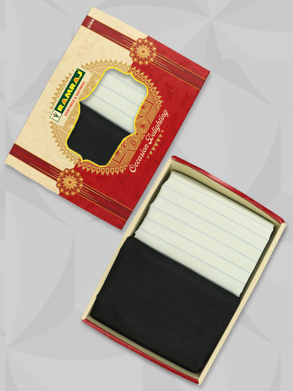 Cotton Striped Shirting & Suiting Gift Box RD164 - Image 2