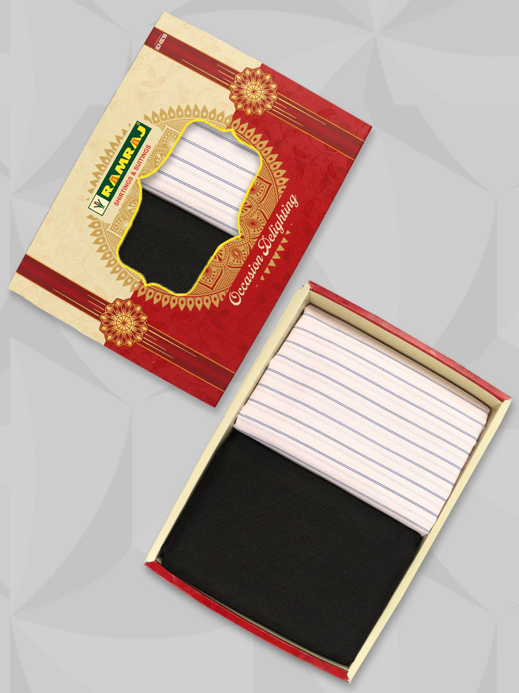 Cotton Striped Shirting & Suiting Gift Box RD165 - Image 3