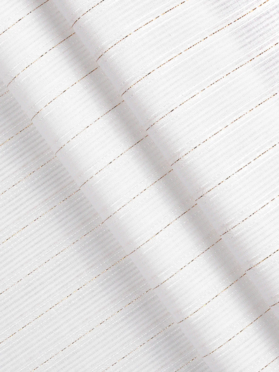 Cotton Stripes White Shirt Fabric Rich Star C01 - Image 2