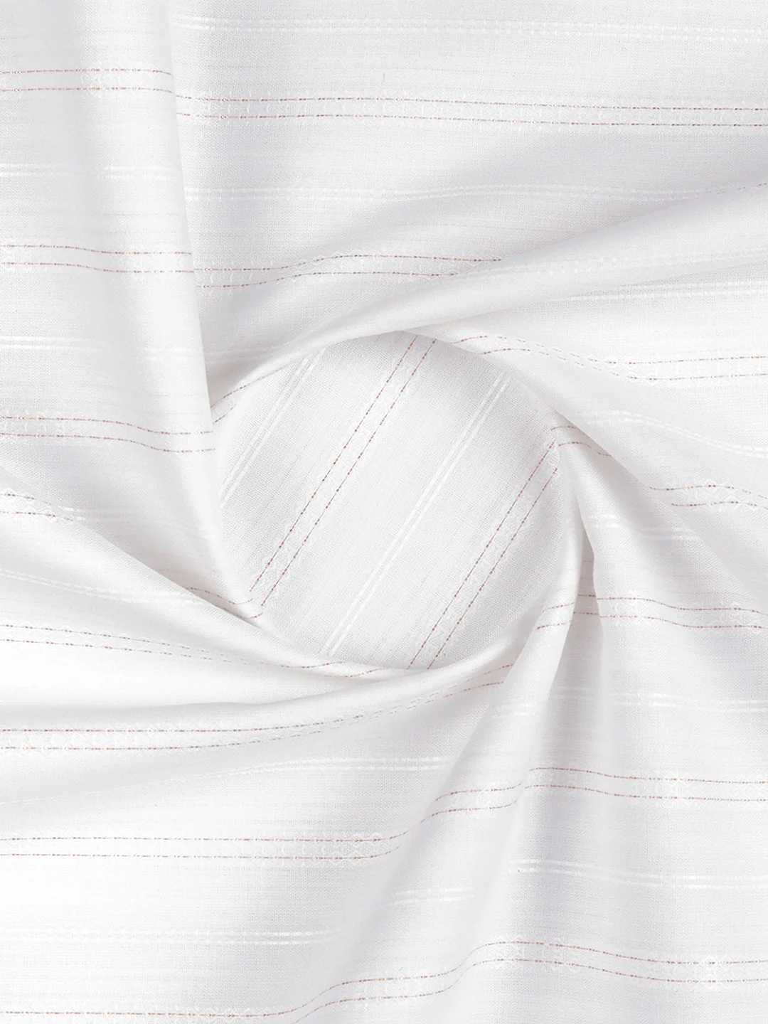 Cotton Stripes White Shirt Fabric Rich Star C06 - Image 2