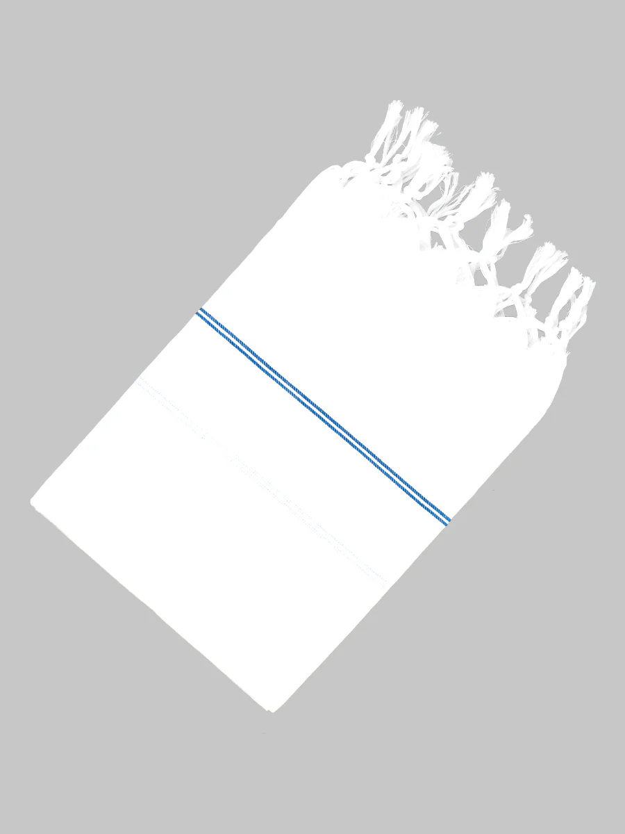 Cotton White Bath Towel No279 (Pack of 2) - Image 2