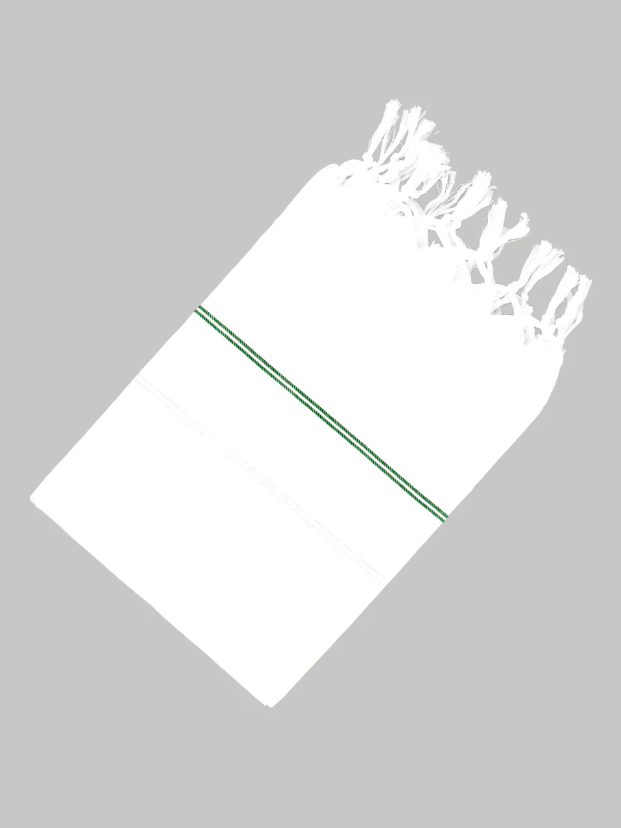 Cotton White Bath Towel No279 (Pack of 2) - Image 3