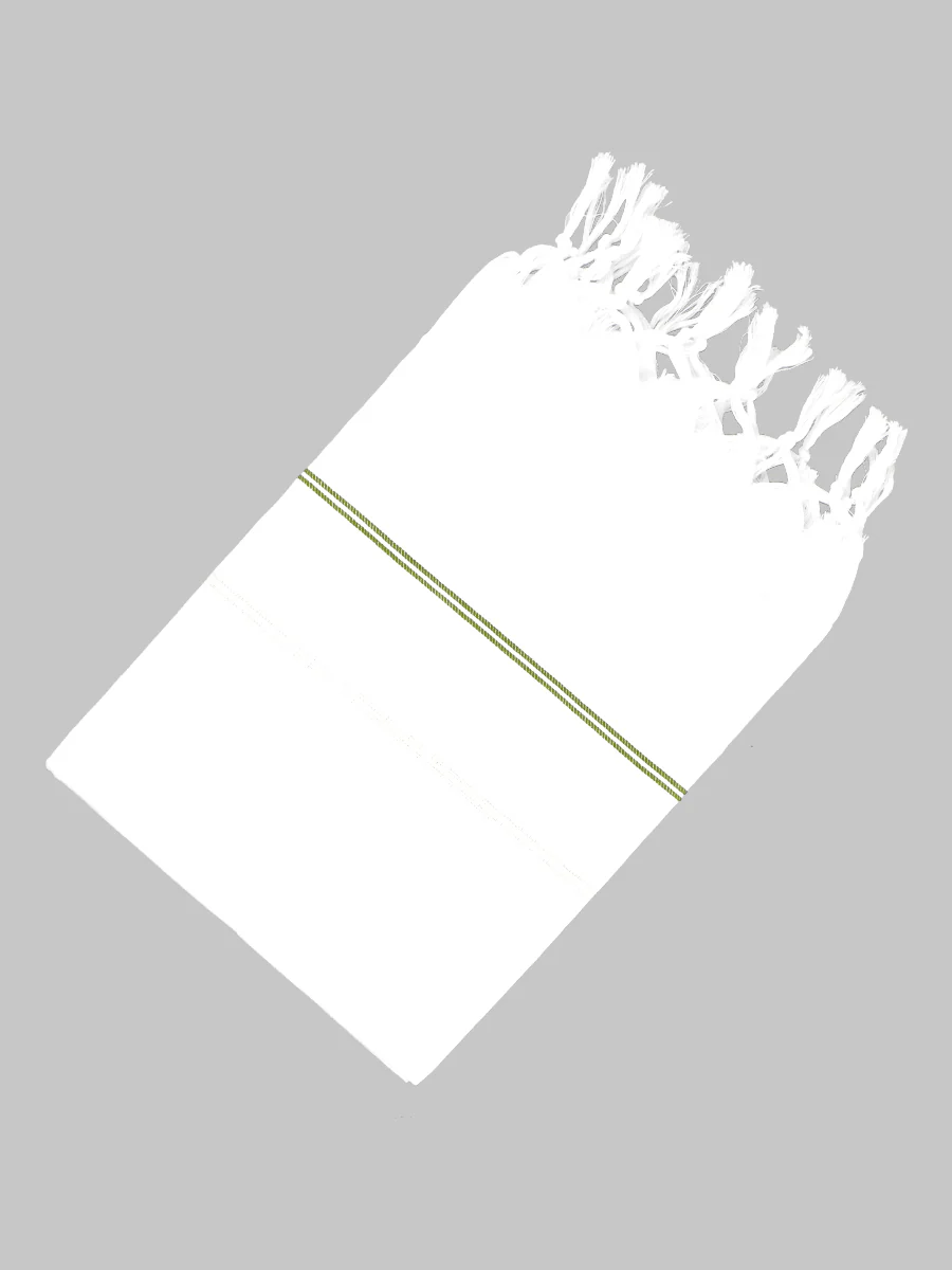Cotton White Bath Towel No279 (Pack of 2) - Image 4