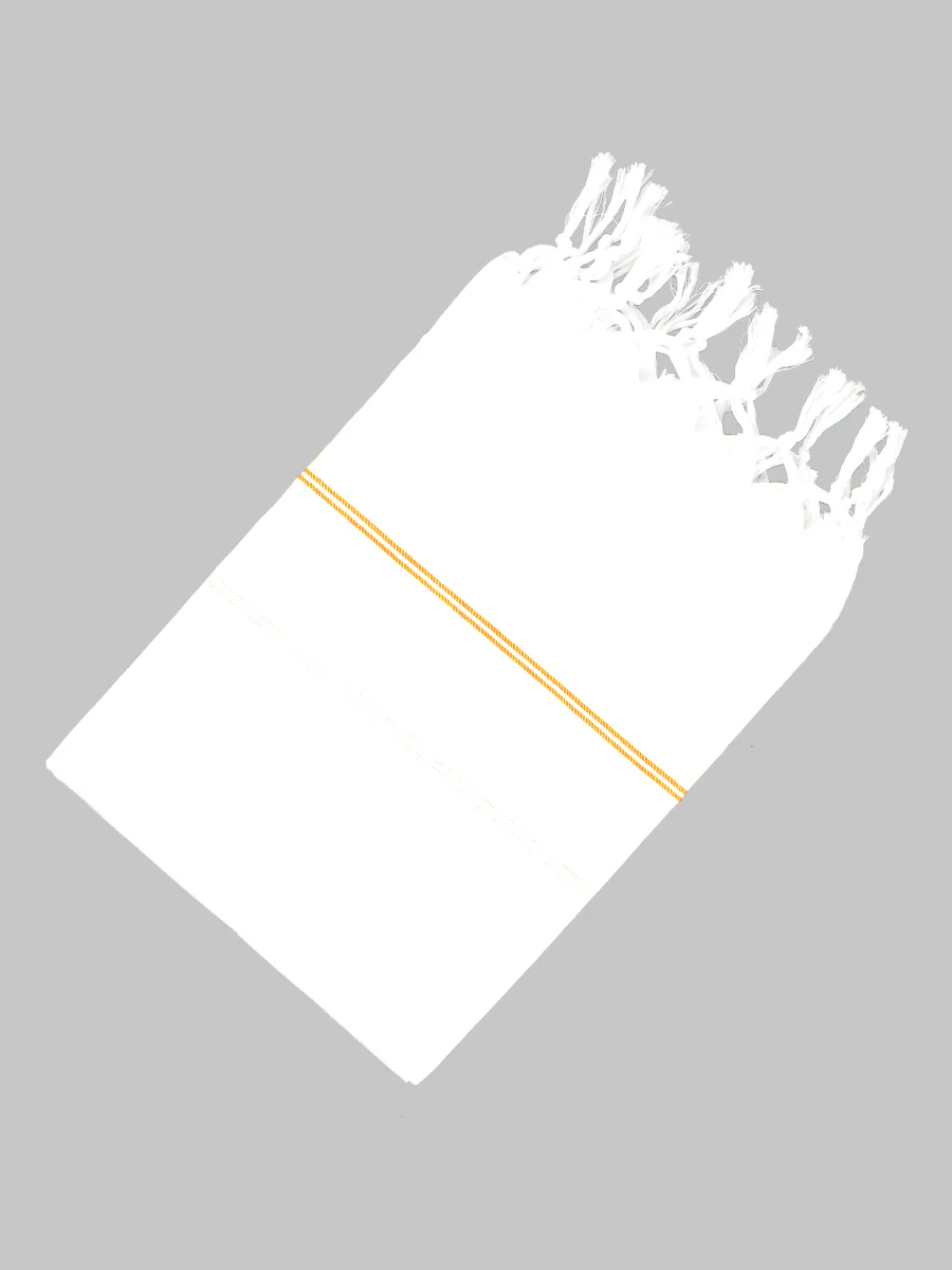Cotton White Bath Towel No279 (Pack of 2) - Image 5