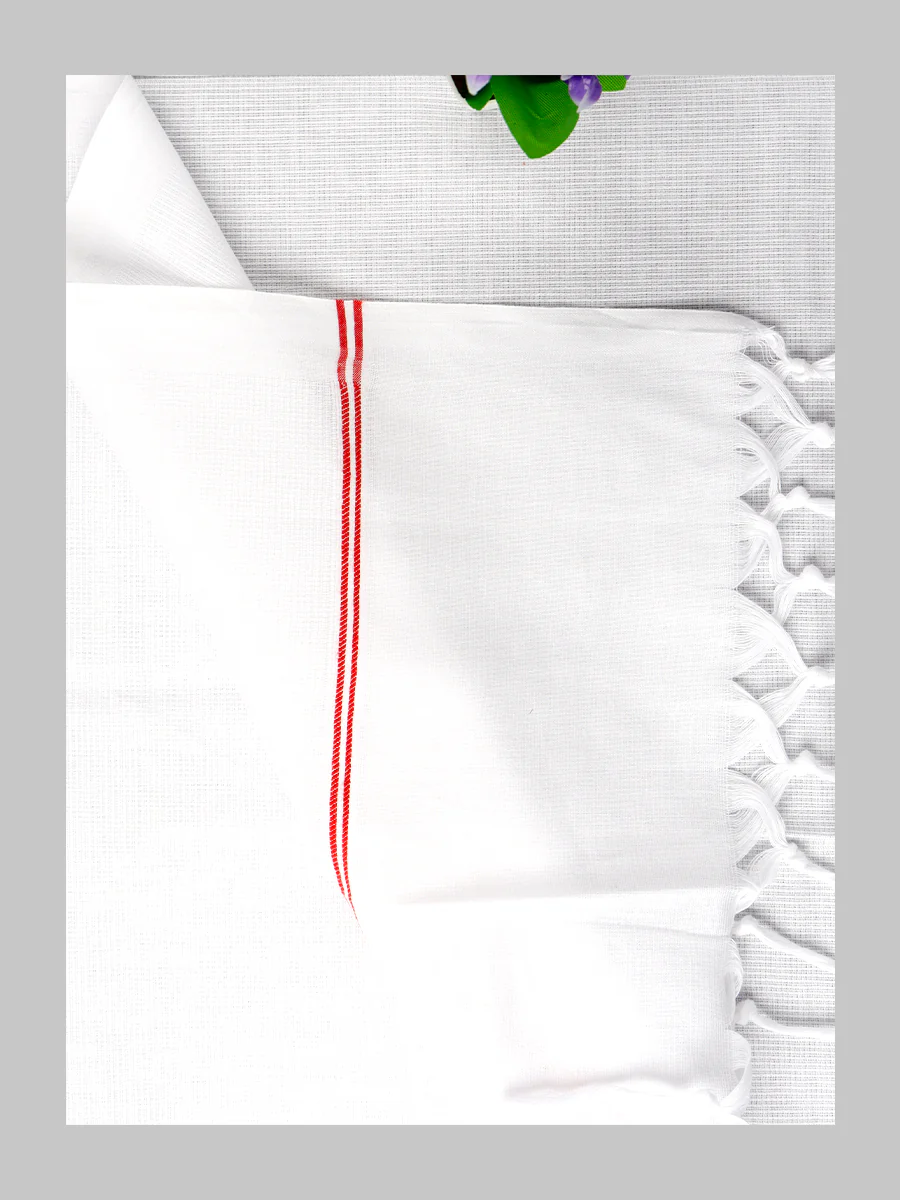 Cotton White Bath Towel No279 (Pack of 2) - Image 6