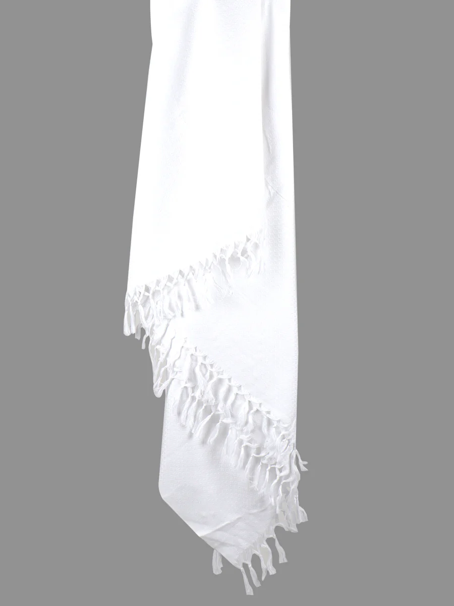 Cotton White Haj Towel - Image 4