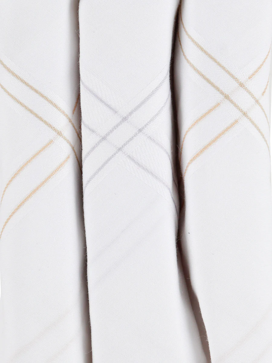Cotton White Hand Kerchief 2700 (3 in 1) - Image 9
