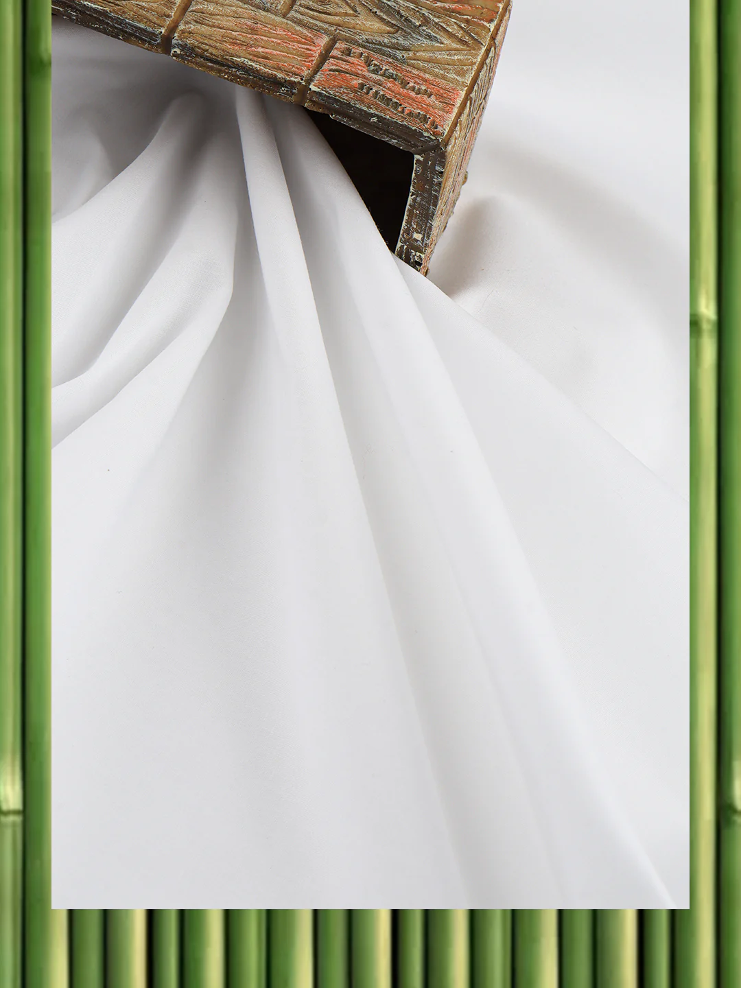 Cotton White Shirt Fabric Utsav 2M - Image 3