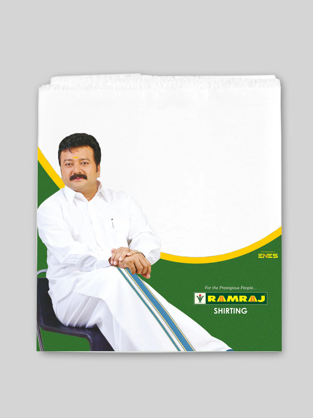 Men Mono Cotton White Shirting Fabric Cordial - Image 5