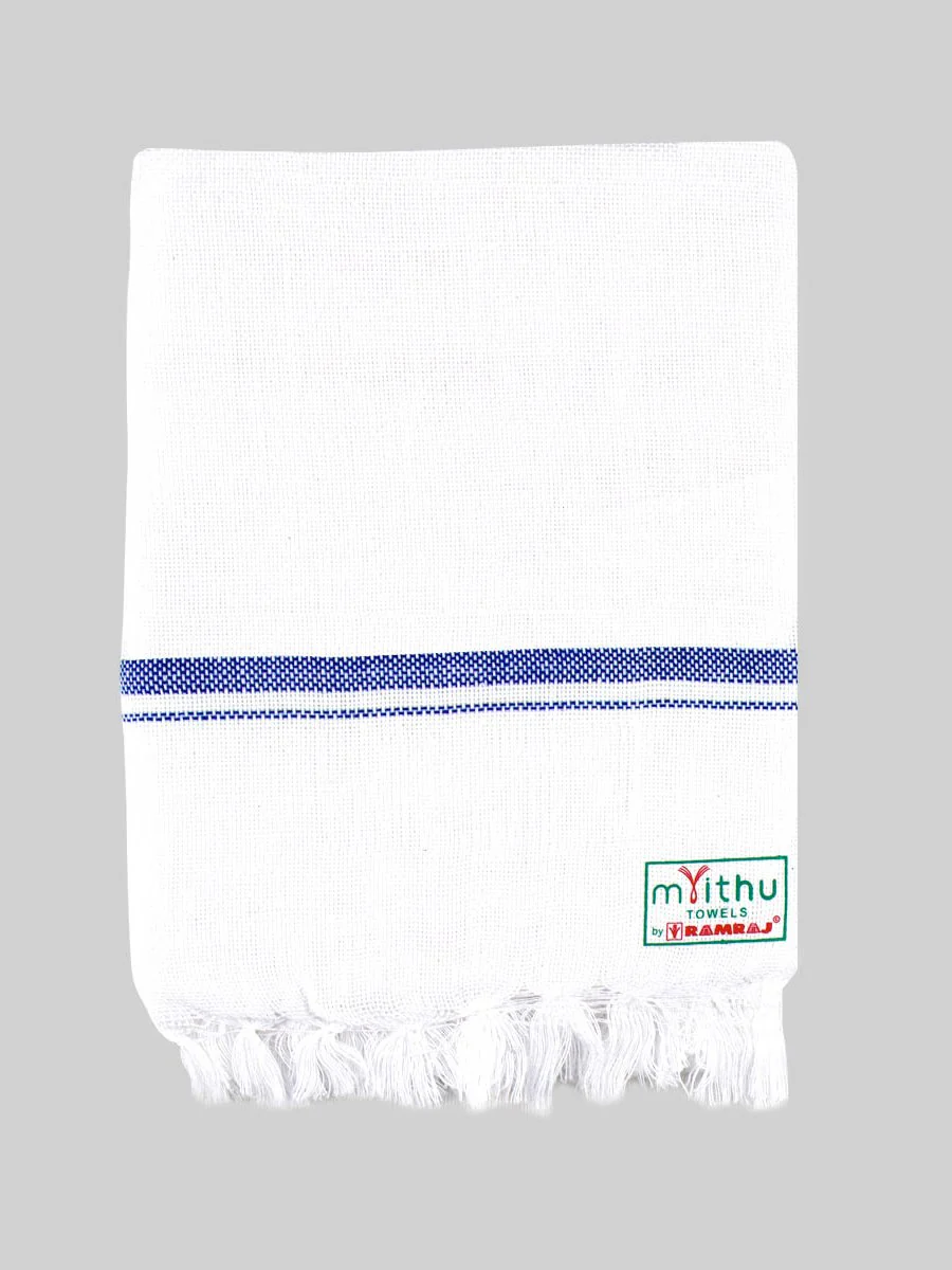 Cotton White with Assorted Border Bath Towel NO4091 (Pack of 4) - Image 5
