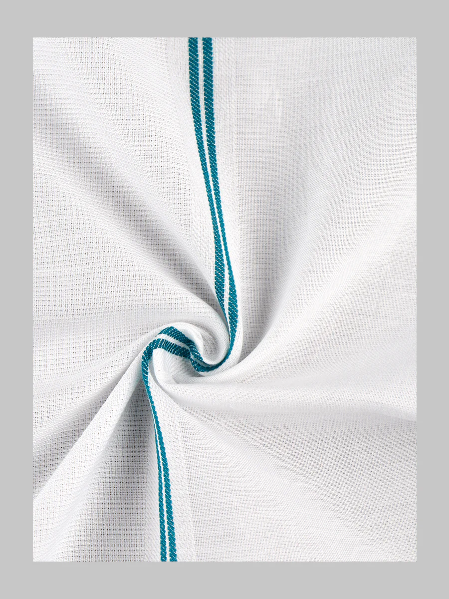 Cotton White with Assorted Border Bath Towel Relaxer - Image 6