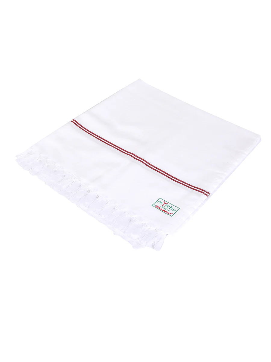 Cotton White with Assorted Border Bath Towel Special Matty (3 PCs Pack) - Image 7