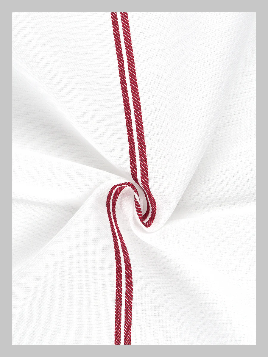 Cotton White with Assorted Border Bath Towel Special Matty (3 PCs Pack) - Image 8