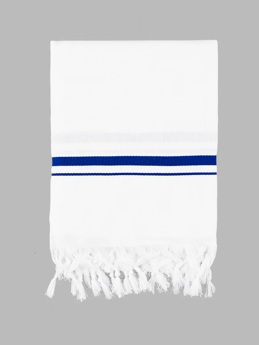 Cotton White with Assorted Border Bath Towel Tiger BB (Pack of 2) - Image 3