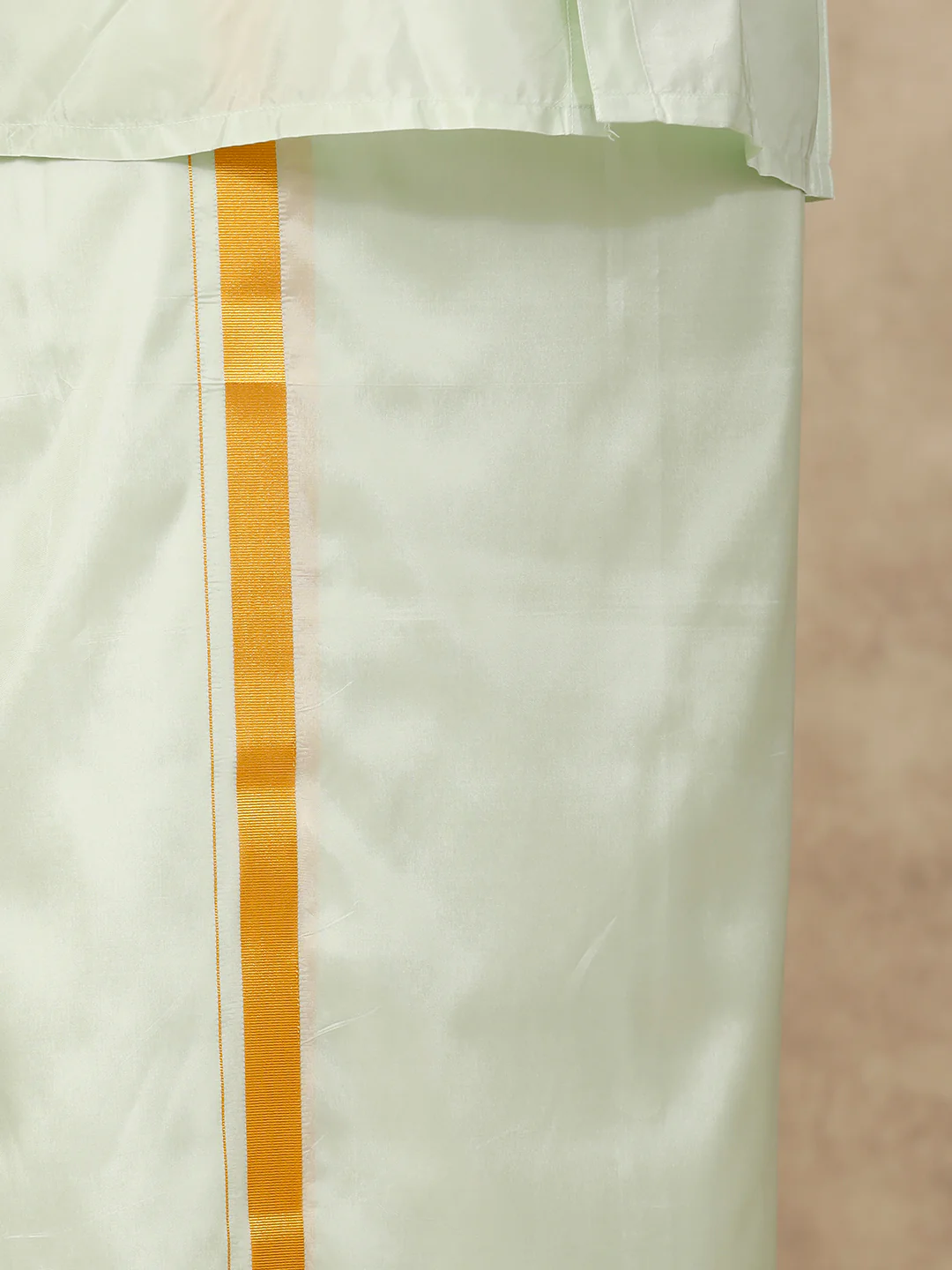 Couple Combo Shirt & Dhoti Set with Saree Marine Green ASS97 - Image 8